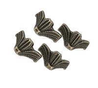 Zanthicia Protecteur d'angle de Pied de Meuble Durable, 4 pièces, pour canapés et Table, sans bavure et sans dommage au Sol, Armoire en Alliage Zinc