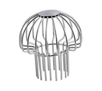 Zanthicia Protections de gouttière Pratiques avec Filtre étanche en Alliage d'aluminium, pour assurant Une Longue durée de Vie Contre Les obstructions et Les débris. Filtre, Argent, pour 65 mm