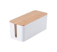 Zanthicia Rangement de Bureau Durable et résistant, Dites Non pour aux rangements, boîte de Rangement pour Construction Robuste, étui Bureau Organisateur organisé, Blanc, S