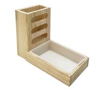 Zanthicia Râtelier à foin pour lapins, mangeoire extérieure, accessoires conçus pour le gaspillage tout en offrant un espace de couchage confortable Pour aux lapins. Bac à litière pour petits