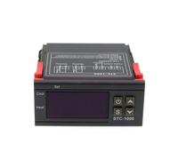 Zanthicia Régulateur d'humidité Double Affichage Thermostat numérique Mural Fabrication contrôleur Cool 12V hygromètre pour Animaux de Compagnie, 24V