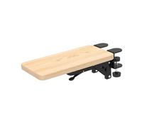 Zanthicia Repose-Bras Ergonomique et Confortable pour Ordinateur avec Support Pliable, optimisant l'espace de Bureau et Servant également de Support pour Tapis Souris, Marron Clair, 30 x 15 cm