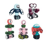 Zanthicia Robot magnétique 5X, Jouets pour Enfants créatifs, entraînement cérébral Amusant, Blocs de Construction magnétiques ABS, Cadeaux, Jeux Amusants