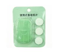 Zanthicia Savon papier main jetable lavage parfumé draps de toilette serviettes bain Camping tranche peau salle de bain Portable moussant, Herbe