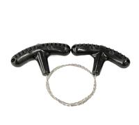 Zanthicia Scie à fil d'acier de petite taille, outil essentiel pour les aventures en plein air, la de scie est tranchante, Camping en plein air, randonnée, à chaîne corde, noir, 70CM