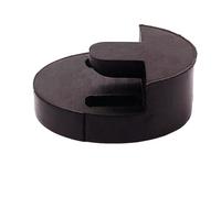 Zanthicia Sourdine ronde pour violoncelle, en caoutchouc, style Tourte, idéale pour travailler le pianissimo et obtenir un bel effet. Sourdine ronde Sordino noire, deux trous.