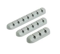 Zanthicia Stabilisateur de câble d'alimentation pour Casque en Silicone, hub de câble, Organisateur données, 357 Ensemble - Gris