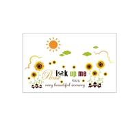 Zanthicia Sticker mural fleur bricolage Art décalcomanie fenêtre miroir affiche auto-adhésif amovible canapé papier peint décoration intérieure