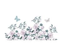 Zanthicia Sticker mural fleur décoratif bricolage PVC décalcomanie fenêtre miroir auto-adhésif ménage intérieur papier peint décoration