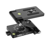 Zanthicia Support de caméra avec vis 1/4 Pouce, trépied Universel Pliable en Forme de Z inclinable, Charge maximale 4 kg, tête Flexible en Forme Z avec Niveau à Bulle intégré et Base panoramique