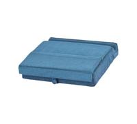 Zanthicia Support de Tablette Portable Pliable avec Grande Poche de Rangement pour Organiser Vos Accessoires. Support Tablette Pliable et Portable Multi-Angles, Bleu, 30 x 28 x 6 cm