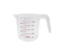 Zanthicia Tasse de mesure en PVC Portable professionnel réutilisable tasses à main intérieur ménage cuisine cuisine école outil, 500ML
