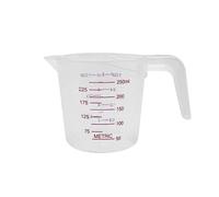 Zanthicia Tasse de mesure en PVC Portable professionnel réutilisable tasses à main intérieur ménage cuisine cuisine école outil, 250ML