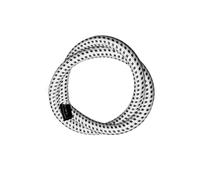 Zanthicia Tuyau d'air pratique pour défroisseur vapeur, accessoire élastique, résistant à la chaleur et compatible avec Pour tous types de défroisseurs vapeur domestiques, noir blanc, 1.4 m