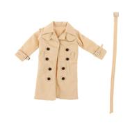 Zanthicia Veste Miniature pour Figurine de poupée, échelle 1/12, Trench-Coat de Soldat, Coupe-Vent, collectionneurs, Trench-Coat Long à l'échelle 1/12, ajoute du réalisme à l'exposition et la