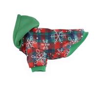 Zanthicia Vêtements pour Chiens de noël Veste Chaude Respirante pour Bonne élasticité Lavable Manteau pour Animaux de Compagnie Chiot Costume Tenue Petits Animaux vêtements, Flocon Neige/XL