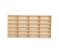 Zanthicia Vitrine en Bois Anti-poussière avec étagère, boîte de présentation pour Objets de Collection Voitures Miniatures (164 emplacements), 24 Grille