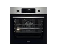 Zanussi ZOPKX6X2 Four multifonction avec nettoyage pyrolytique, 9 fonctions avec cavité XXL, horloge électronique + télécommandes escamotables, anti-traces de doigts, inox, classe A+, 72 litres