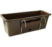 Zanvic Prosper Plast Dcm500 W-r222 50.8 x 18.8 x 17.3 cm Camelia Pot de Fleurs avec Crochets - Marron (12 pièces)
