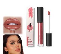 ZANWANXIN 12 Color Cream Lip Gloss, Waterproof Lipstick Creamy Lip Gloss, Long-Lasting Moisturizing Velvet Lip Lipstick, Non-Stick to Cup Non-Fading, Natural Lipstick (8#, One Size)