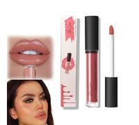 ZANWANXIN 12 Color Cream Lip Gloss, Waterproof Lipstick Creamy Lip Gloss, Long-Lasting Moisturizing Velvet Lip Lipstick, Non-Stick to Cup Non-Fading, Natural Lipstick (2#, One Size)