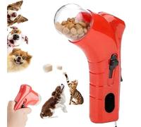 ZANWANXIN Cat Treat Gun, Cat Treat Shooter Gun, Cats Treats Launcher, Dog Treats Launcher, Cats Treats Dispenser Toy (Red)