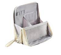 ZANWANXIN Doresty Makeup Bags, Standing Makeup Bags - Portable, Large Capacity, Large Capacity Oxford Cloth Standing Makeup Bag (Beige)