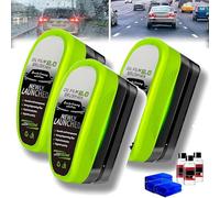 ZANWANXIN Oil-Free Car Glass Brushes, Oil Free Car Window Brush, Car Glass Oil Film Cleaning Brush, Wipe Board with Refills (3, Green)