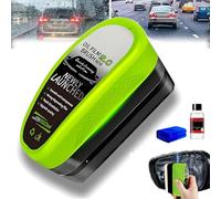 ZANWANXIN Oil-Free Car Glass Brushes, Oil Free Car Window Brush, Car Glass Oil Film Cleaning Brush, Wipe Board with Refills (1, Green)