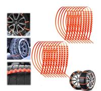 ZANWANXIN Reusable Anti Snow Chains, Snow Tire Chains For Cars, Snow Chains Non-Slip Cable Tie, Snow Mud Chains for Winter Driving Muddy Road, Applies to Car Suv Pickup Trucks (20Pcs)