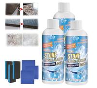 ZANWANXIN Stone Crystal Plating Agent, Stone Polishing and Coating Agent, Stone Stain Remover Cleaner, Effectively Removes Oxidation and Rust Stains, for Marble, Granite, Quartz (3)