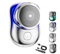ZANWNAXIN Lureza Shaver,Mini Shave Portable Electric Shavers,Lureza Mini Shaver,Upgraded Pocket Size Portable Electric Shavers for Men (Blue, Second generation - with digital displayy)