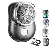 ZANWNAXIN Lureza Shaver,Mini Shave Portable Electric Shavers,Lureza Mini Shaver,Upgraded Pocket Size Portable Electric Shavers for Men (Gray, Second generation - with digital displayy)