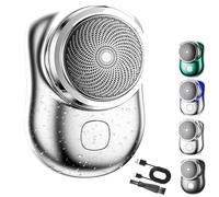 ZANWNAXIN Lureza Shaver,Mini Shave Portable Electric Shavers,Lureza Mini Shaver,Upgraded Pocket Size Portable Electric Shavers for Men (Sliver, Second generation - with digital displayy)