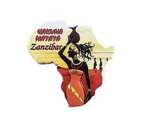 Zanzibar Aimant de réfrigérateur 3D Tanzanie Cadeau souvenir Fait à la main Décoration de maison et de cuisine