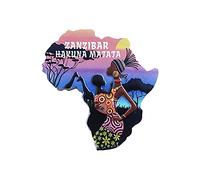 Zanzibar Aimant de réfrigérateur 3D Tanzanie Cadeau souvenir Fait à la main Décoration de maison et de cuisine