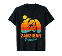 Zanzibar Palm Beach Tanzanie Paradise Surf Afrique T-Shirt