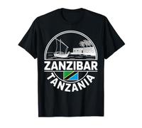 Zanzibar Tanzanie Cercle Emblème Souvenir de Voyage T-Shirt