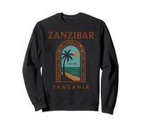 Zanzibar Tanzanie Retro Stone Town Island Travel African Art Sweatshirt