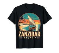 Zanzibar Tanzanie Vivid Scene Souvenir de Voyage T-Shirt