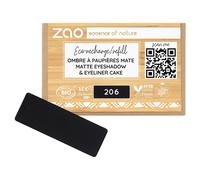 Zao - Recharge ombre à paupières rectangle mat - 206 Noir - 1,3 g