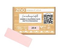 Zao Recharge ombre à paupières rectangle mat 204 Vieux rose doré 1,3 g