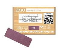 ZAO Recharge ombre à paupières rectangulaire nacrée 118 Prune 1,3 gr