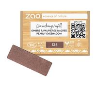 Zao – Recharge ombre à paupières rectangulaire nacrée 128 Tiramisu – 1,3 g