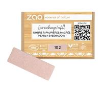 ZAO Recharge ombre à paupières rectangle nacrée 102 Beige rose – 1,3 gr
