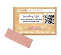 Zao Recharge ombre à paupières rectangle nacrée 125 Rose Sunshine – 1,3 gr