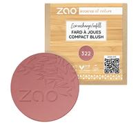 Zao Recharge Fard à Joues Compact Bio – Brun Rose n°322 – 9 g