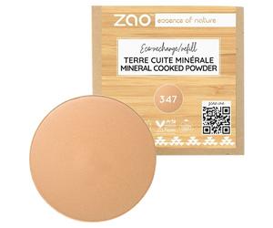 Zao Teint Mineral-powderRecharge de poudre cuite naturelle 347 Natural Glow 15 g
