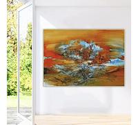 Zao Wou-Ki《10.1.68》Toile Art Peinture à l'huile Abstraite Oeuvre Affiche Photo Moderne Décoration Murale Décoration de La Maison Impressions Sur Toile 70x90cm Sans Cadre