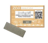 Zao Yeux Eyeshadow-PrimerRecharge d'ombre à paupières nacrée N° 123 Pearly Grey Khaki 1,3 g